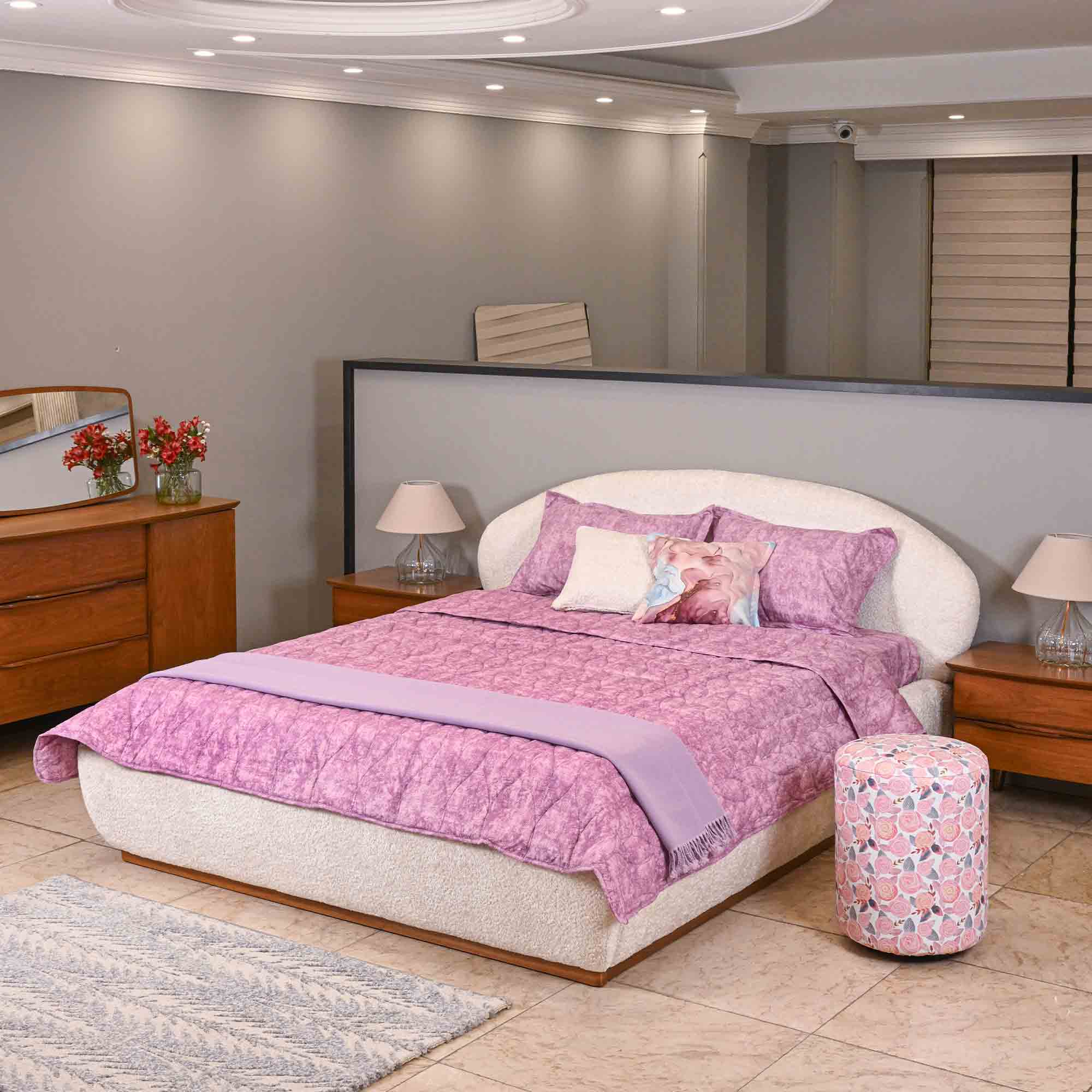 سرویس لحاف دو نفره پنبه ای تیسا طرح برفکی 6