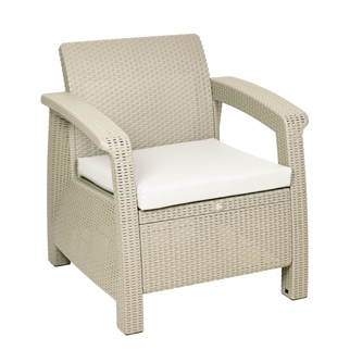 مبل باغی و ویلایی یک نفره مدل حصیری 