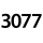 3077