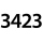 3423