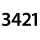 3421
