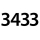 3433