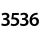 3536