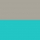 Light Gray - Turquoise Blue