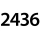 2436
