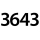 3643