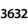 3632