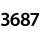 3687