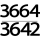 3664-3642