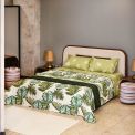 سرویس لحاف دو نفره پنبه ای تیسا طرح هاوایی سبز