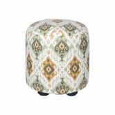 پاف پایه دار چرمی فانتزی سایز 40×38 سانتیمتر
