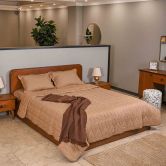 سرویس لحاف دو نفره تیسا پنبه ای طرح نسکافه ای