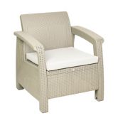 مبل باغی و ویلایی یک نفره مدل حصیری 