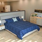 سرویس لحاف دو نفره پنبه ای تیسا طرح ابری 15