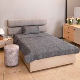 سرویس لحاف یک نفره پنبه ای تیسا طرح ابری 10