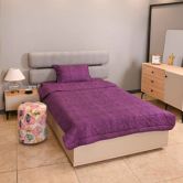 سرویس لحاف یک نفره پنبه ای تیسا طرح ابری 12