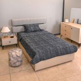 سرویس لحاف یک نفره پنبه ای تیسا طرح ابری 14